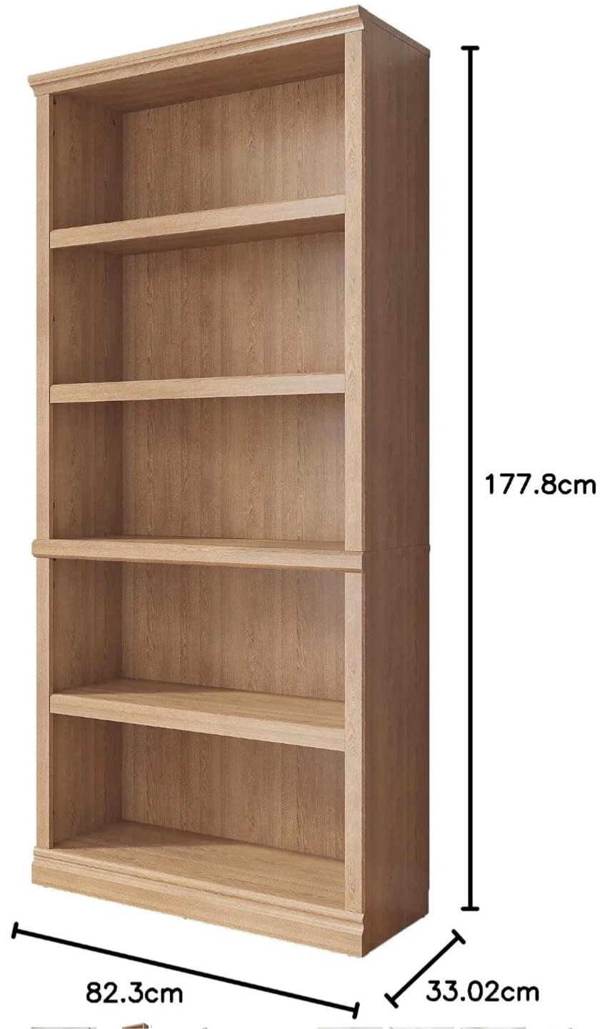 Wooden Bookcase with Adjustable Shelves - photo 3