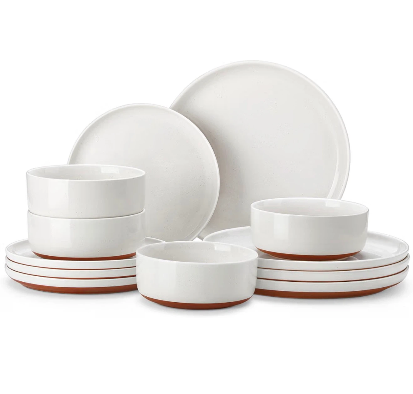 MALACASA Plates and Bowls Sets - 12 Pieces [NEW]