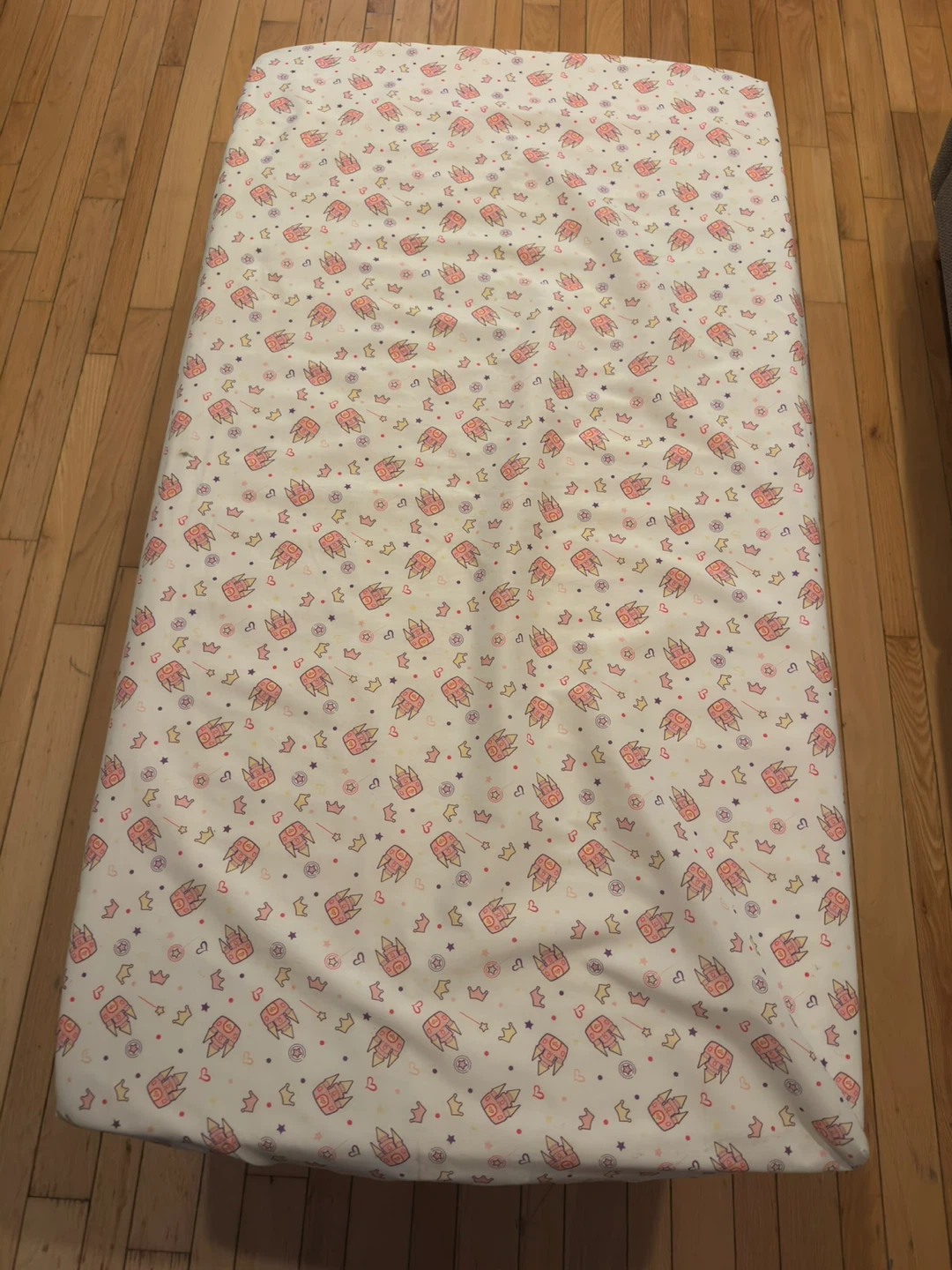 Single Mattress with Printed Fitted Sheet