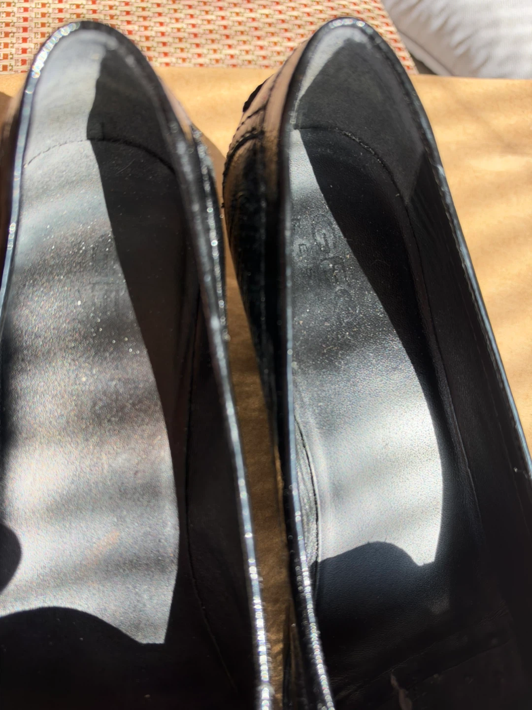 GEOX Black Patent Leather Wedge Loafers - photo 3