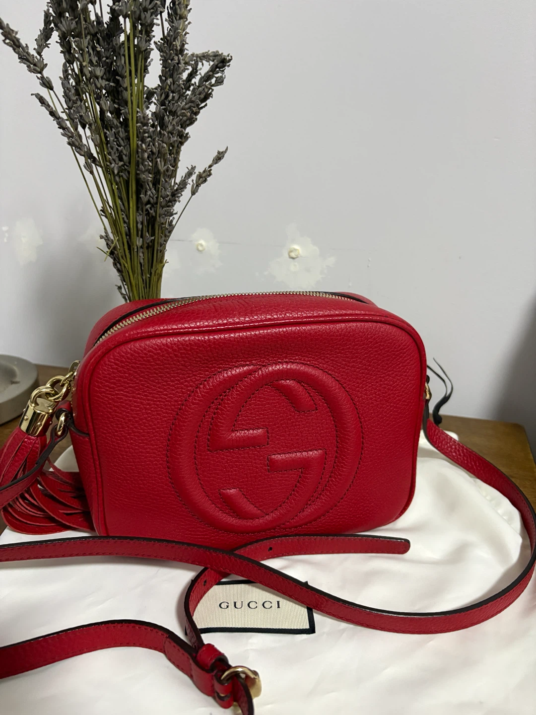 Gucci Soho Disco Red Leather Crossbody Bag - photo 2