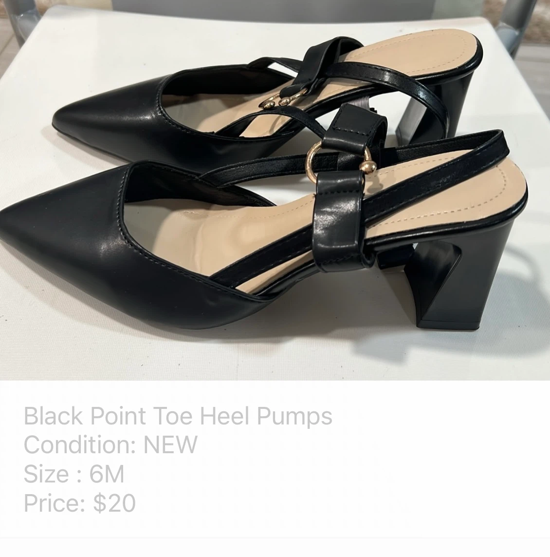 Black Point Toe Heel Pumps