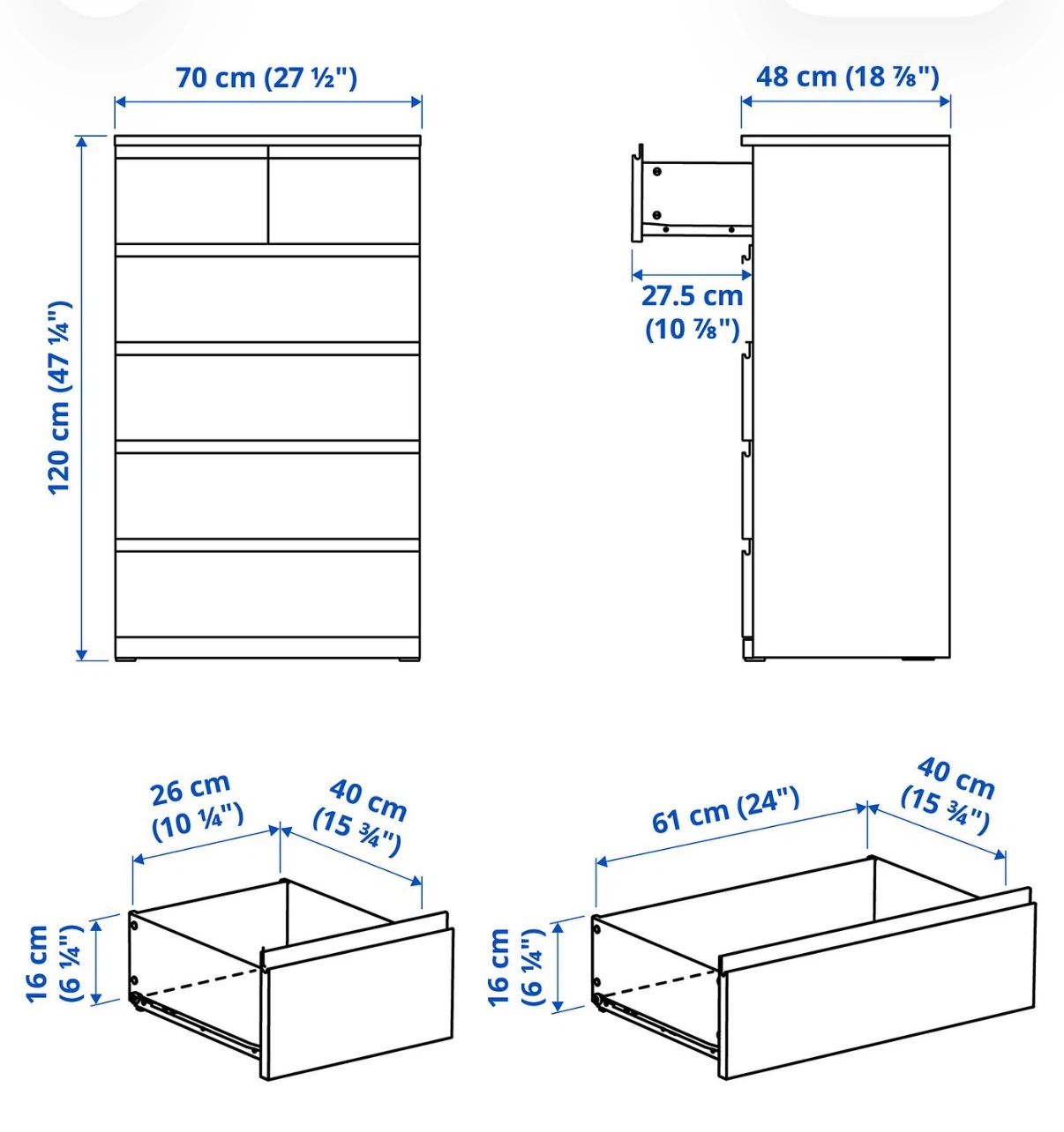 IKEA STORKLINTA 6-Drawer Chest - photo 4