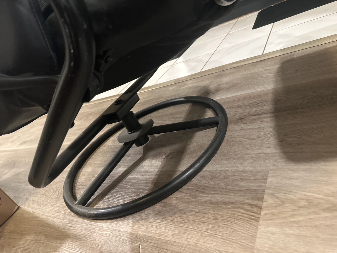 Black Reclining Chair with Matching Ottoman - photo 3