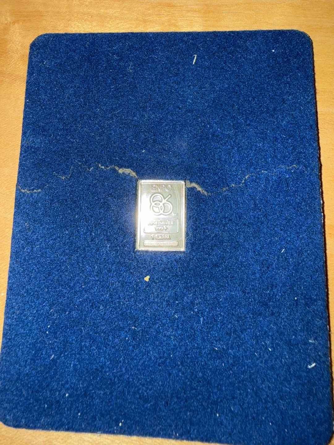 Expo 86 1 Gram Fine Silver Bar - photo 2