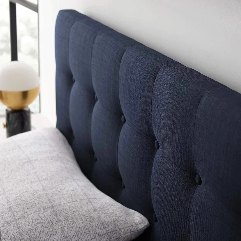 NEW IN BOX QUEEN Navy Blue Tufted Headboard - photo 3