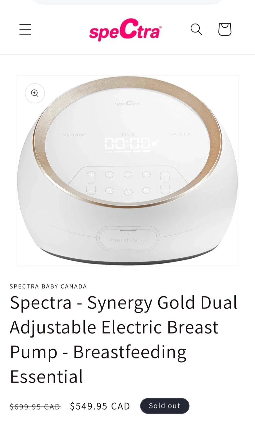 Spectra Synergy Gold Dual Electric Breast Pump - photo 2