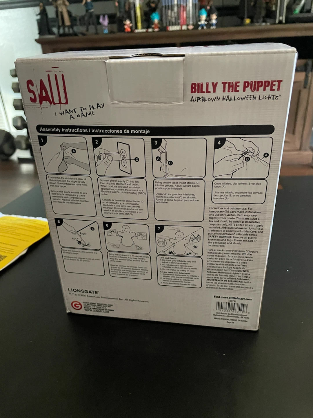 Saw Billy the Puppet Airblown Halloween Light Inflatable - photo 3