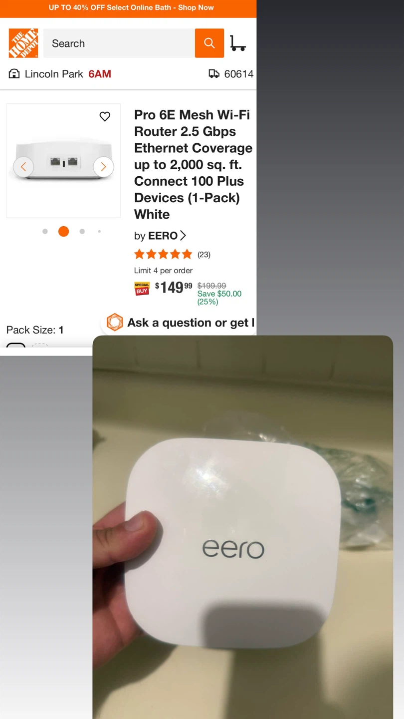 Eero Pro 6E Mesh Wi-Fi Router - photo 2
