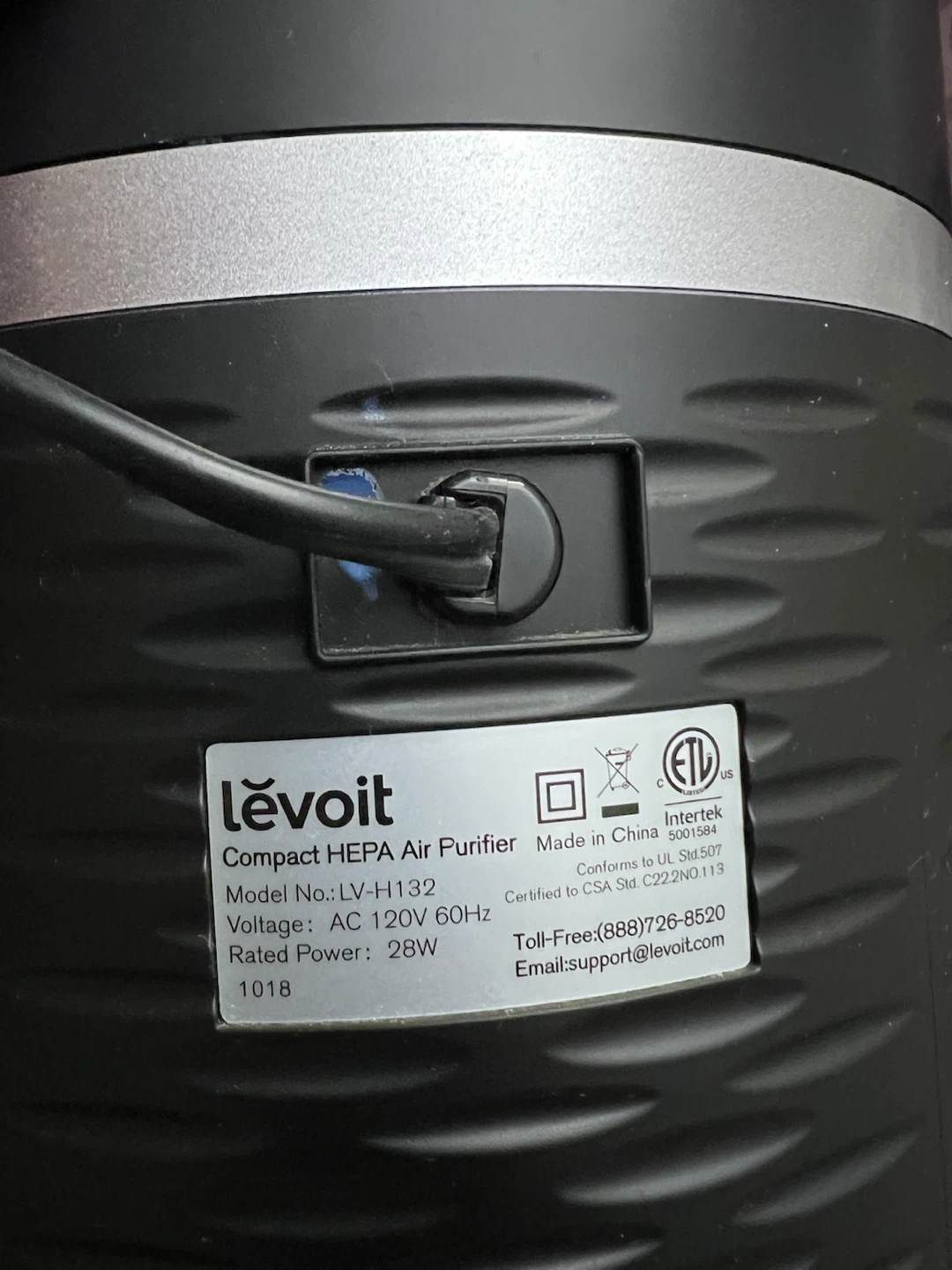Levoit Compact HEPA Air Purifier LV-H132 - photo 4
