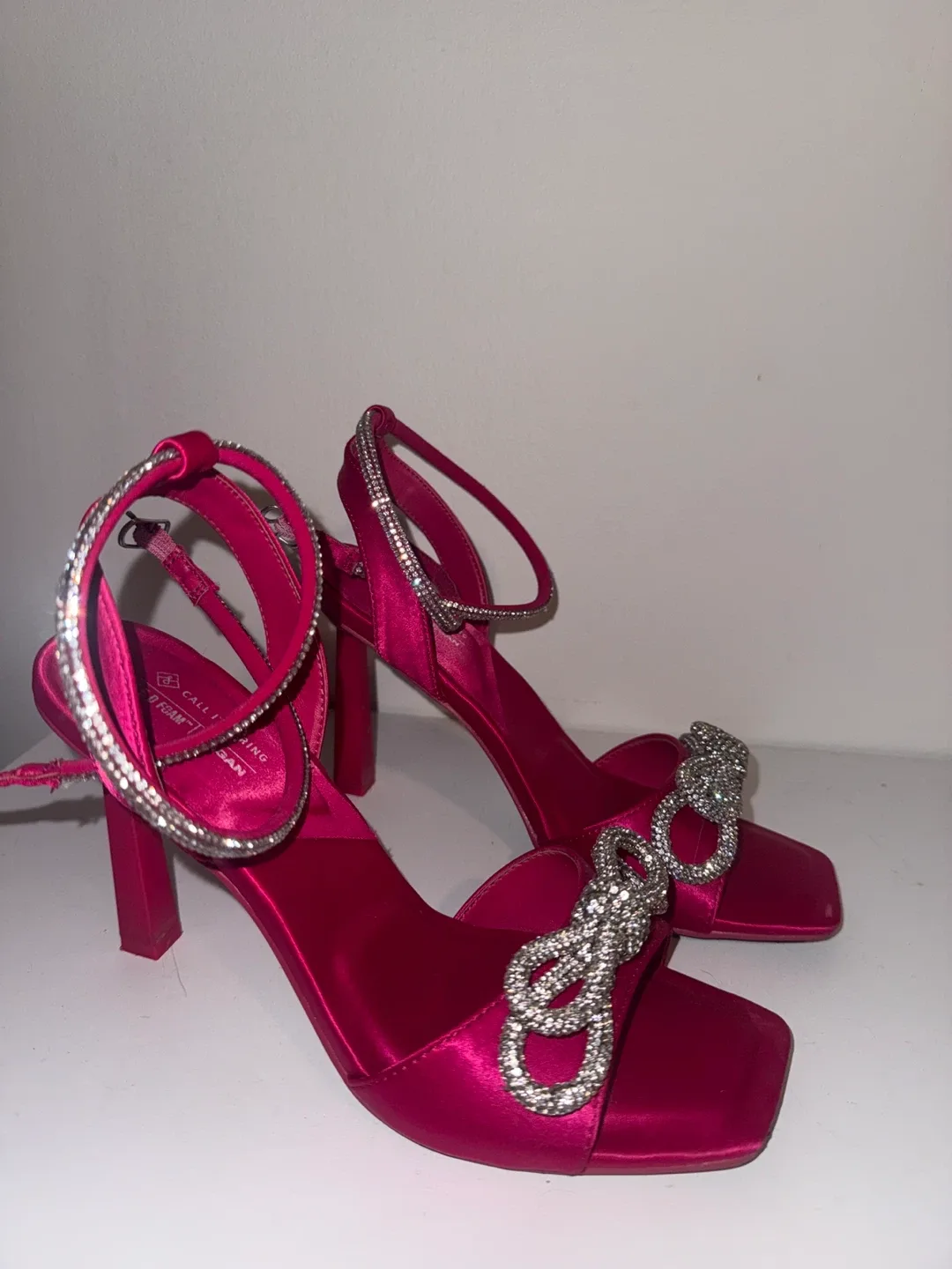 Pink Rhinestone Heels