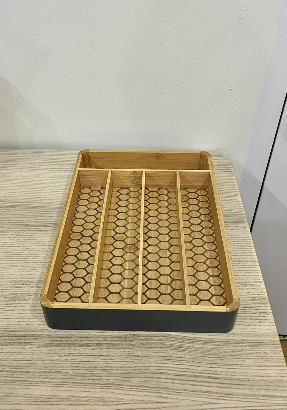 Bamboo Cutlery Organizer