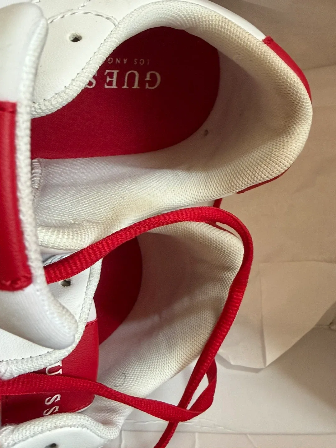 Guess White and Red Sneakers - photo 5