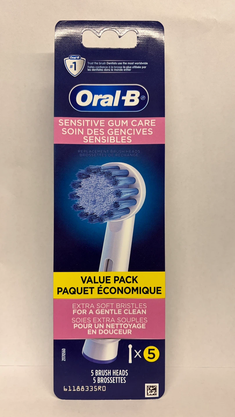 Oral-B Sensitive Gum Care Replacement Brush Heads - 5 Pack