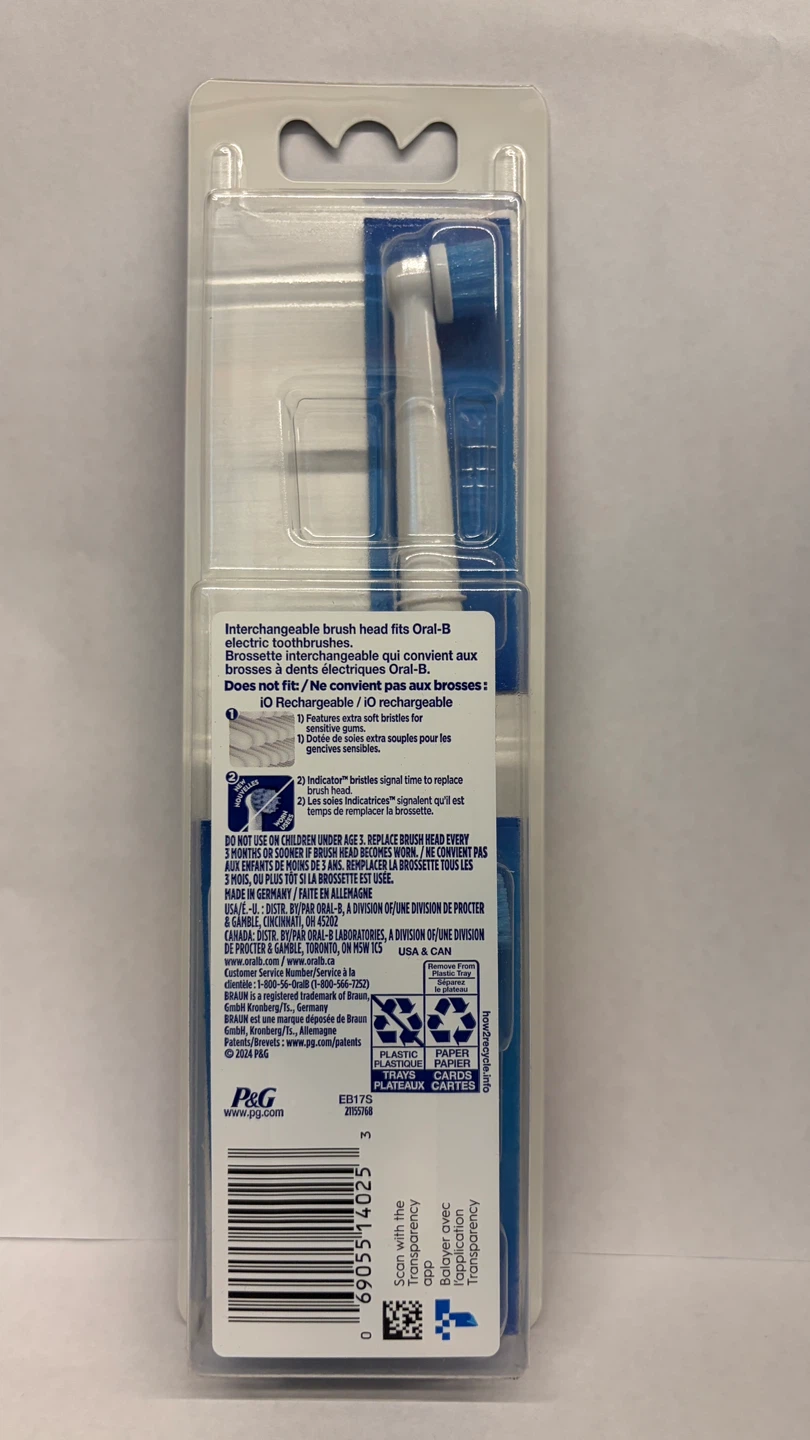 Oral-B Sensitive Gum Care Replacement Brush Heads - 5 Pack - photo 2
