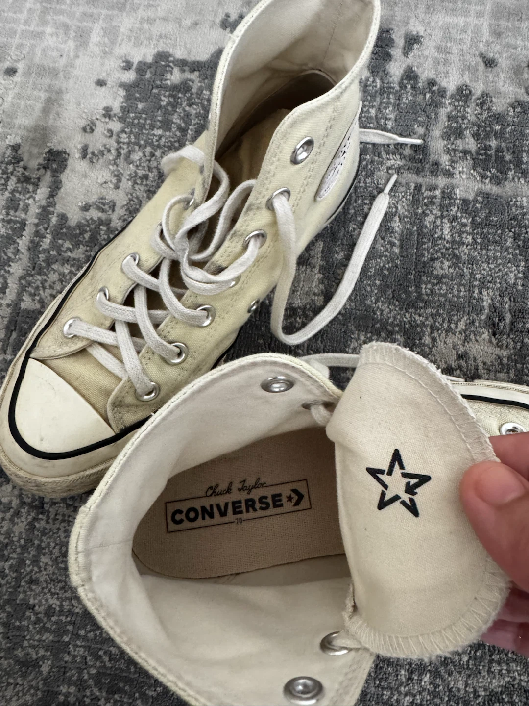 Converse Chuck Taylor All Star 70 High Tops Cream - photo 5