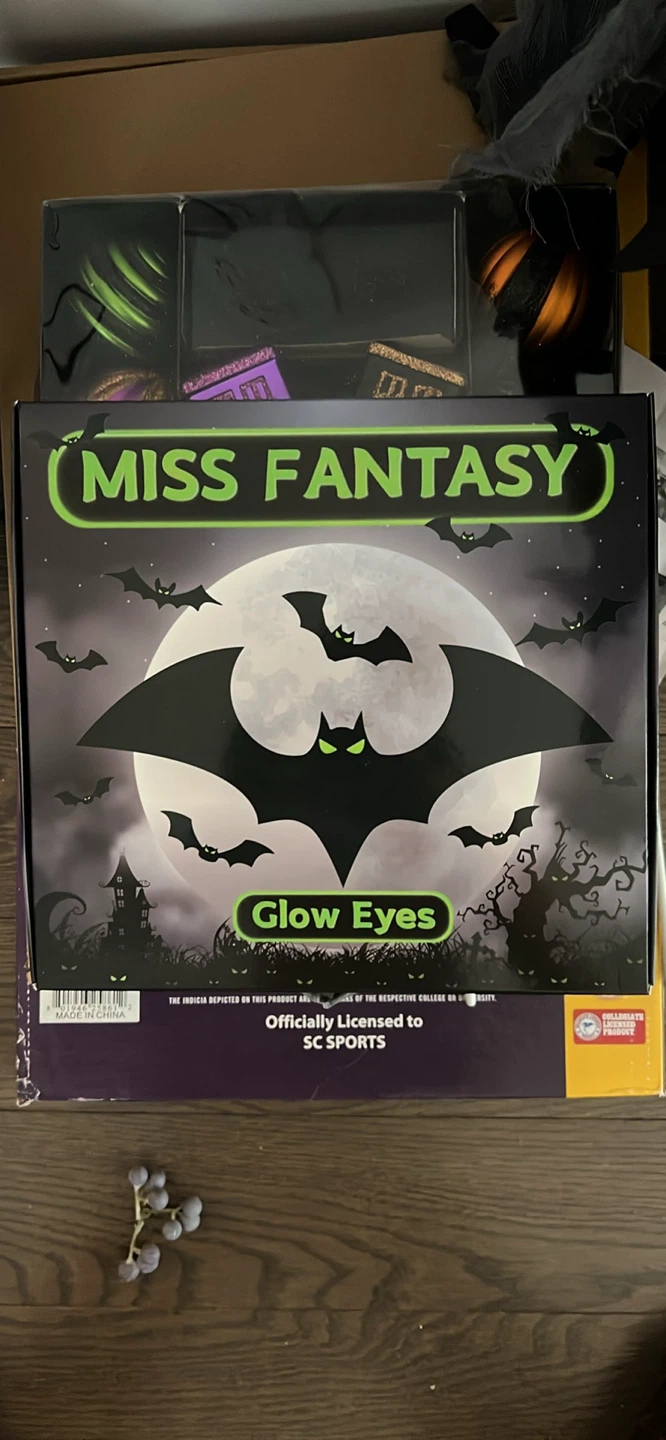 Miss Fantasy Glow Eyes Bat Decorations