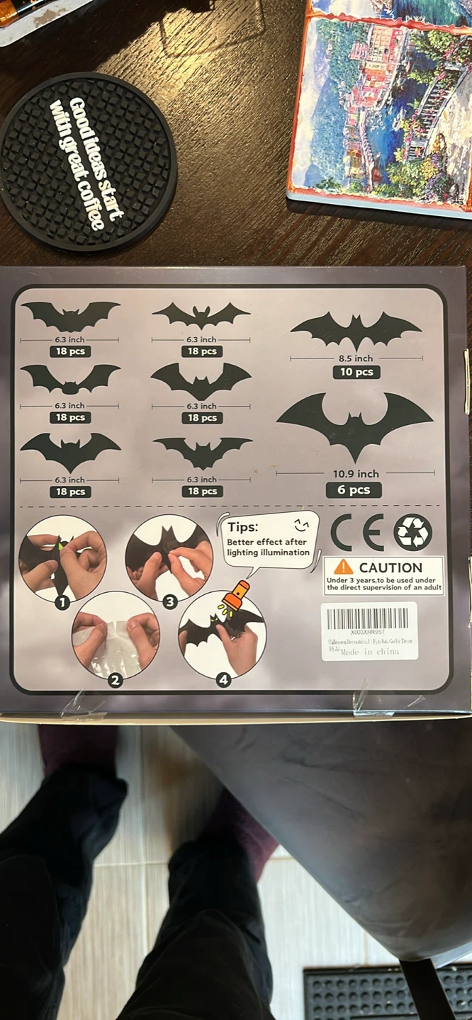 Miss Fantasy Glow Eyes Bat Decorations - photo 3