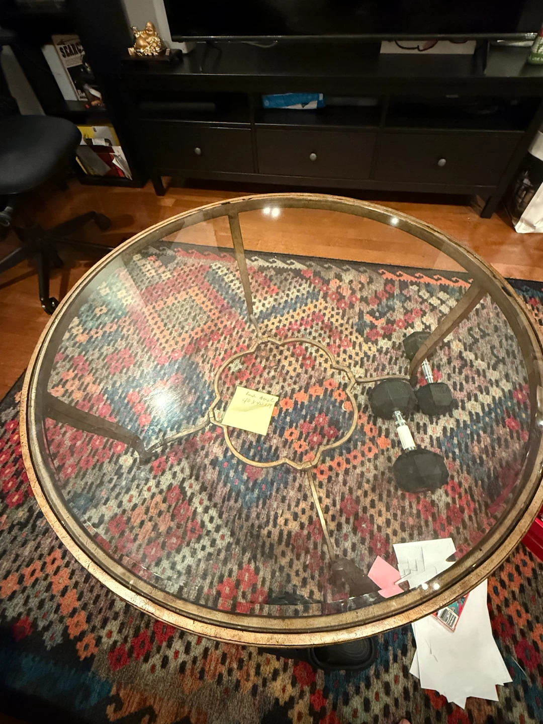 Round Glass Coffee Table