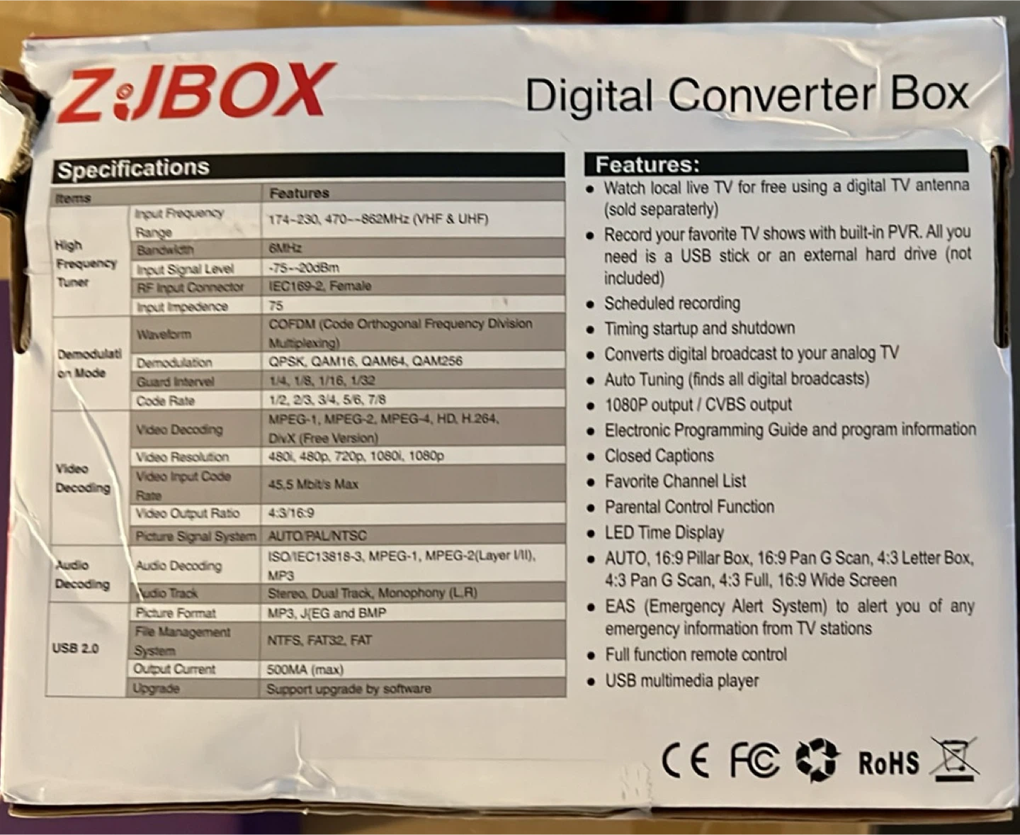 ZJBOX Digital Converter Box - photo 2