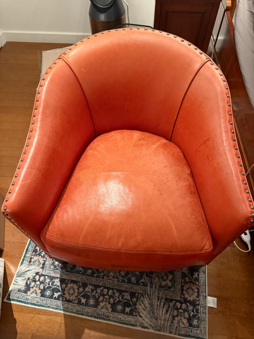 Arhaus Leather Club Chair