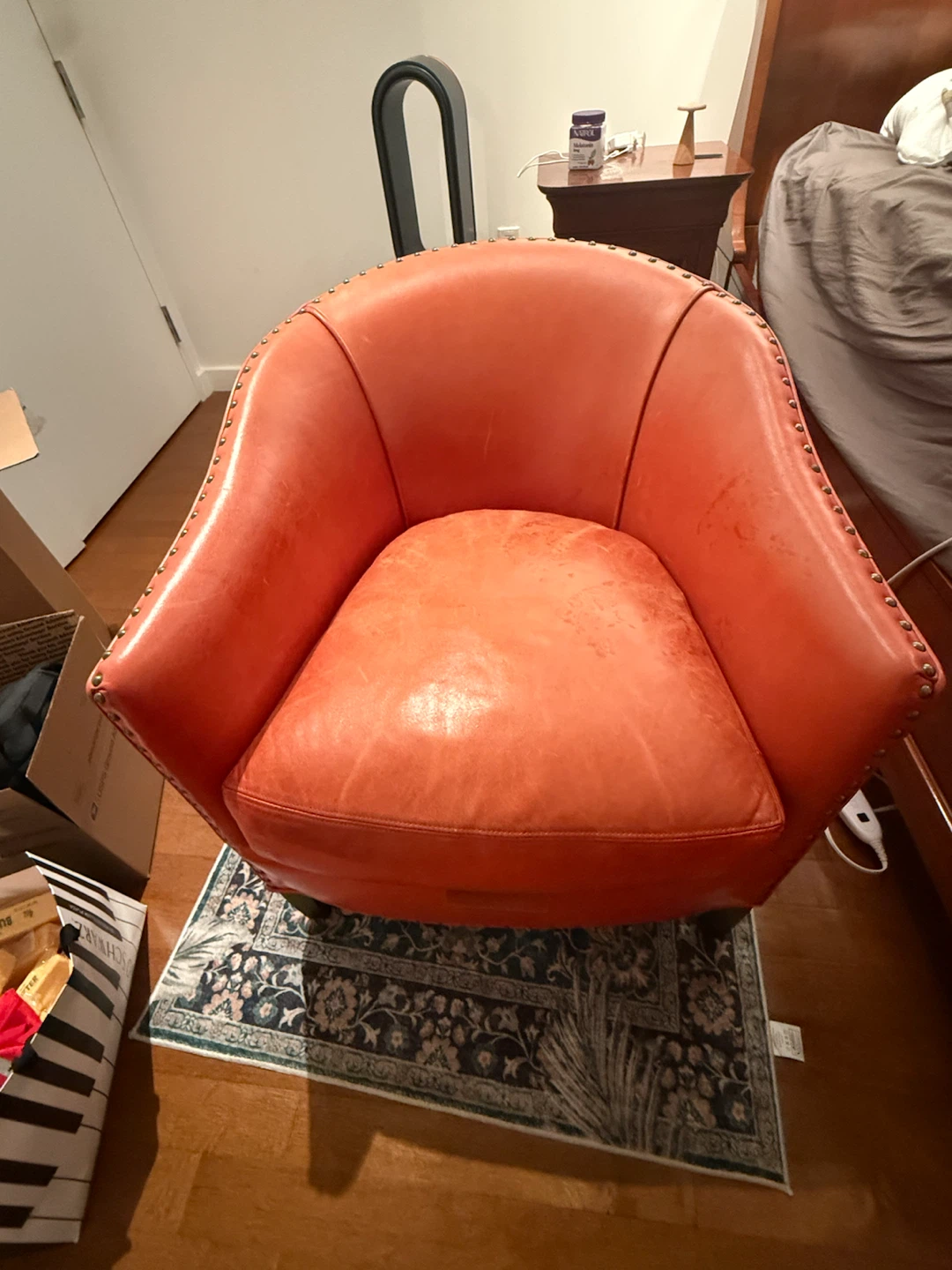 Arhaus Leather Club Chair - photo 2