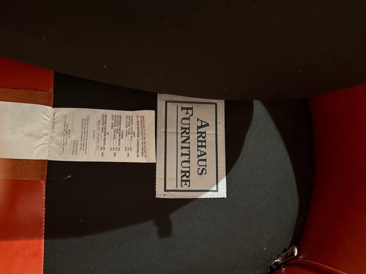 Arhaus Leather Club Chair - photo 4