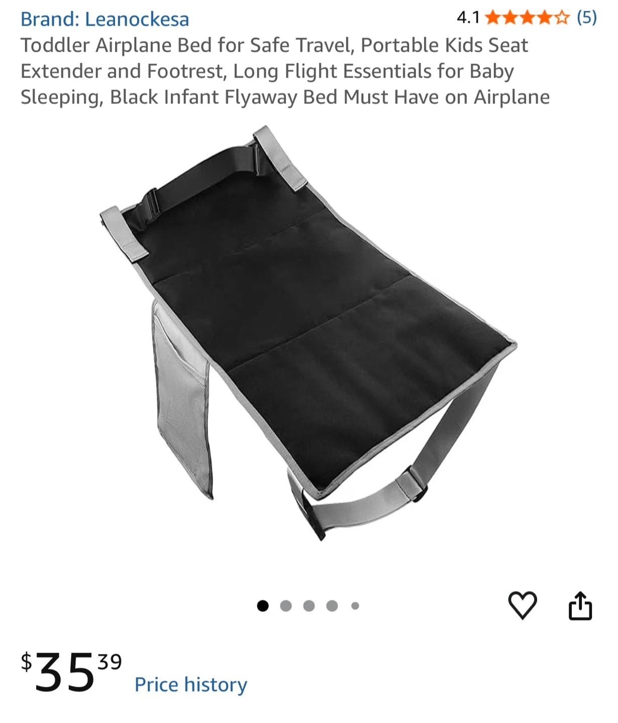 Leanockesa Toddler Airplane Foot Rest Hammock