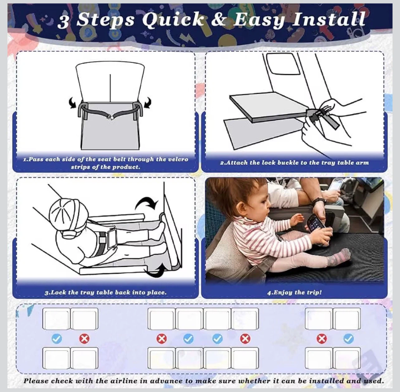 Leanockesa Toddler Airplane Foot Rest Hammock - photo 3