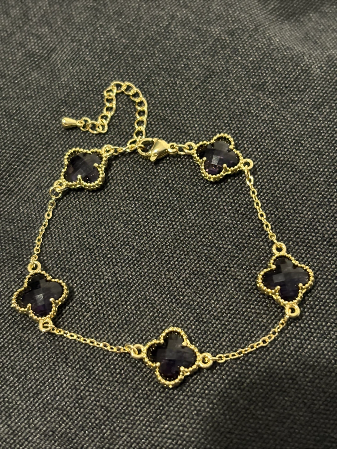 Gold-tone clover motif bracelet - photo 2