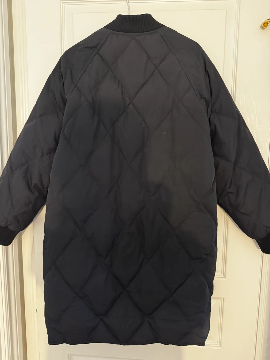 Black Quilted Bomber Jacket - photo 2