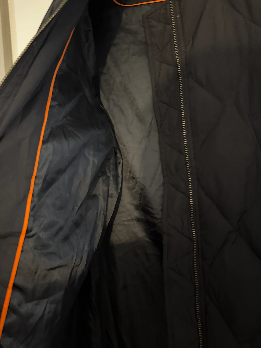 Black Quilted Bomber Jacket - photo 3