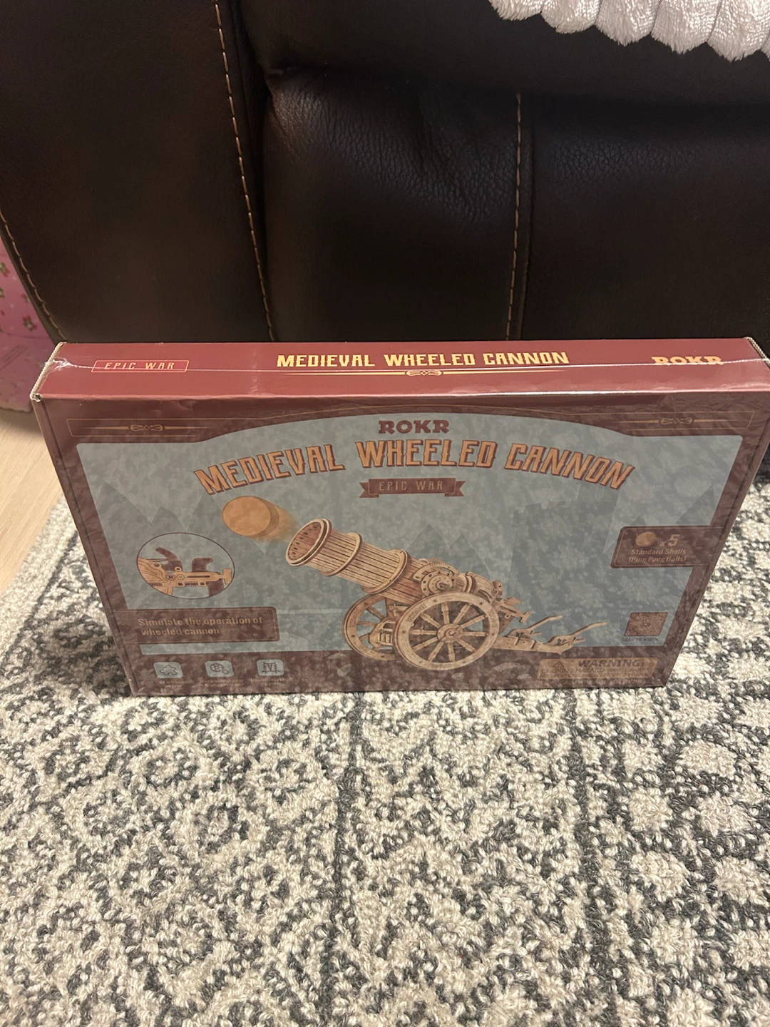 New ROKR 3D Wooden Puzzle Cannon Kit - DIY STEM Christmas Gift - photo 2