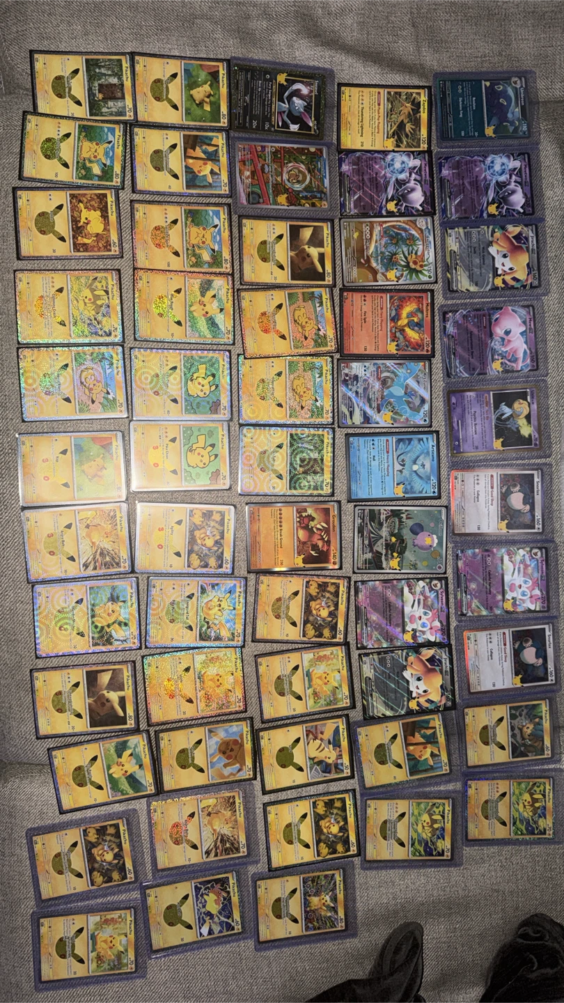 Pokemon 30th Anniversary Collection Card Lot
