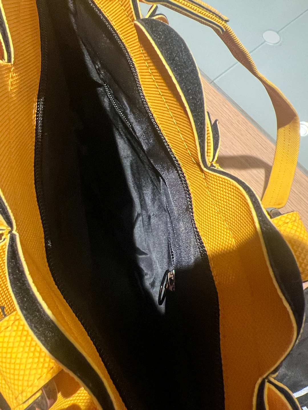 Very unique Geometric Pattern Yellow and Black Tote Bag - photo 4