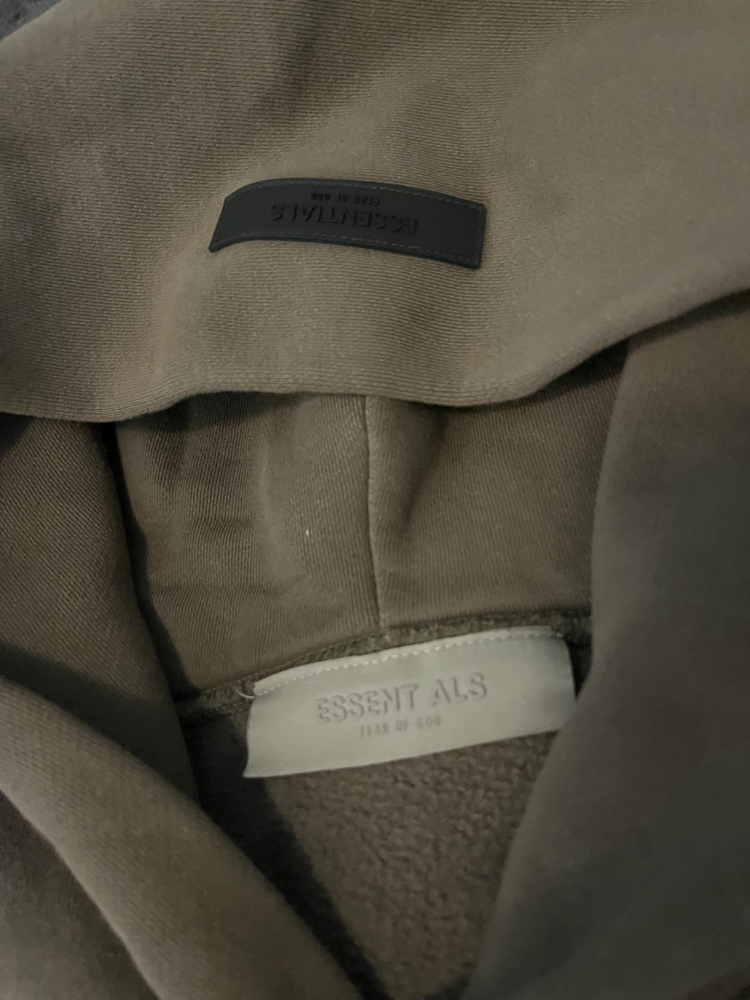 Fear of God Essentials Hoodie - Taupe - photo 3