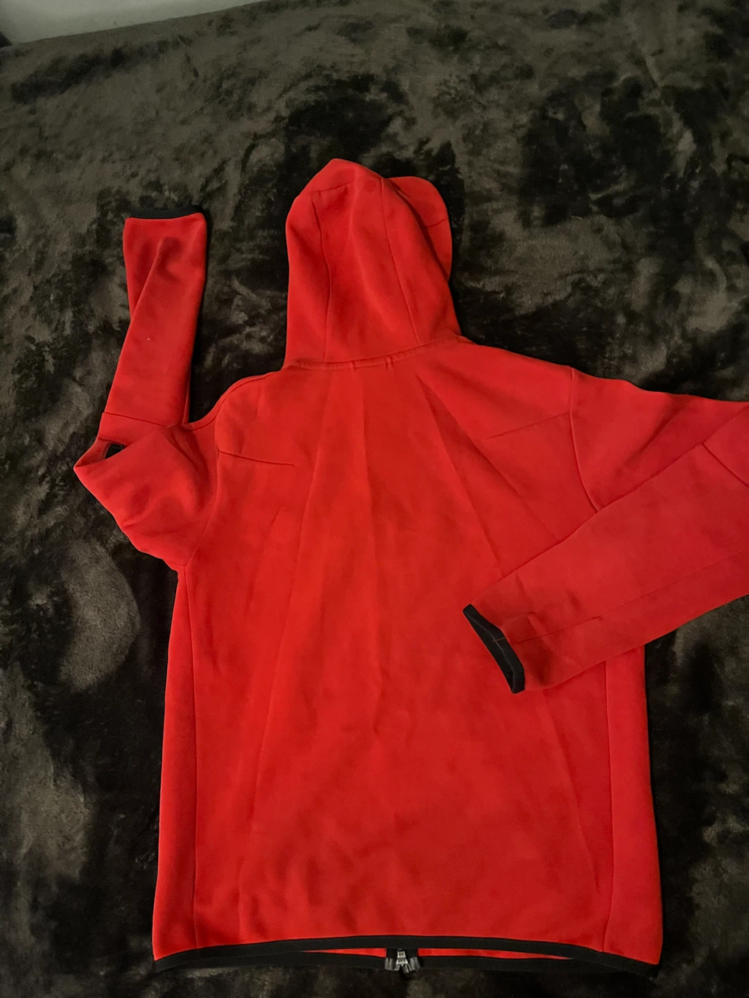 Red Nike Tech Fleece Hoodie - photo 5