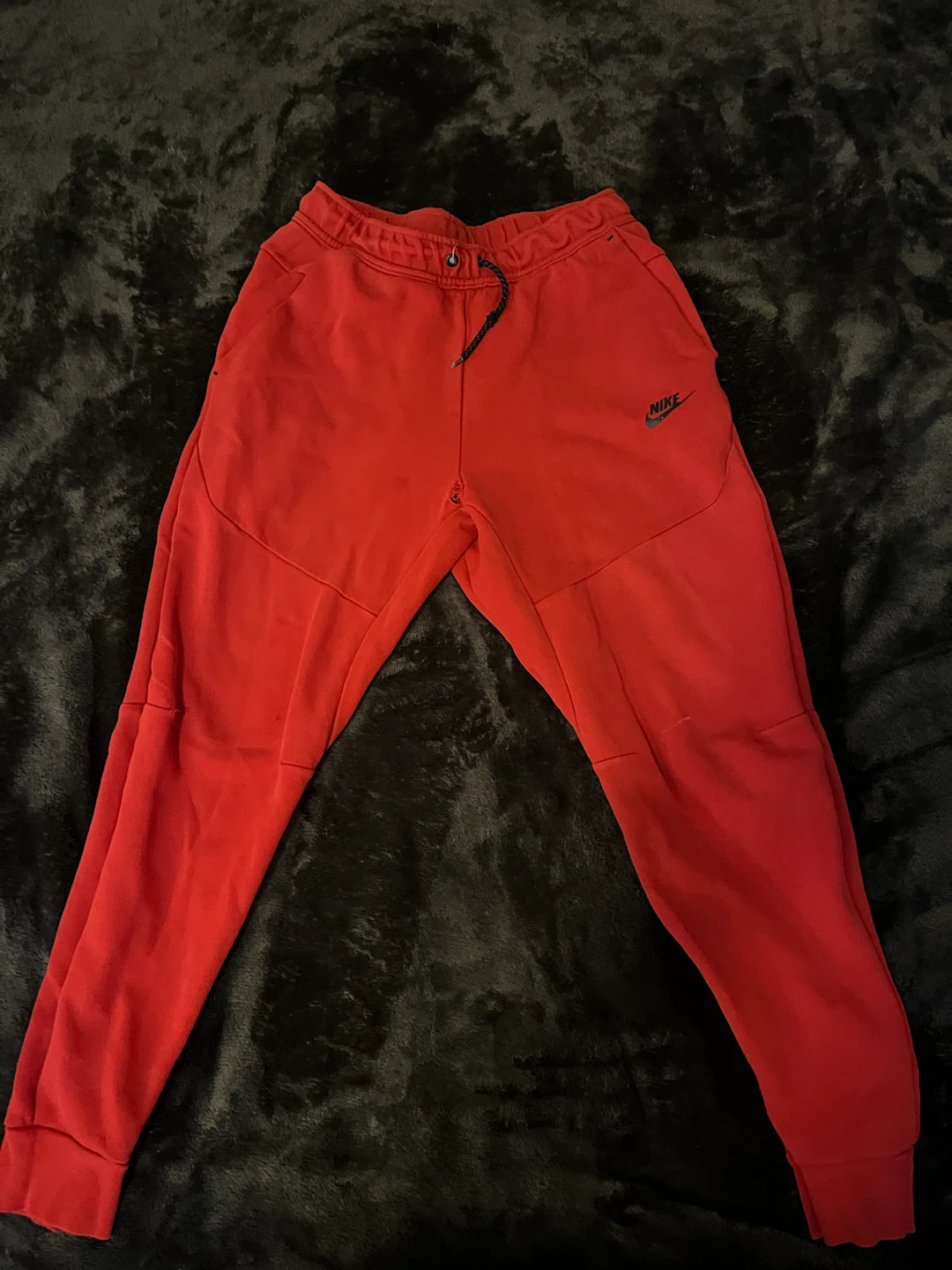 Red Nike Tech Fleece Joggers