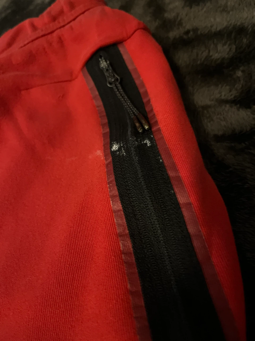 Red Nike Tech Fleece Joggers - photo 4
