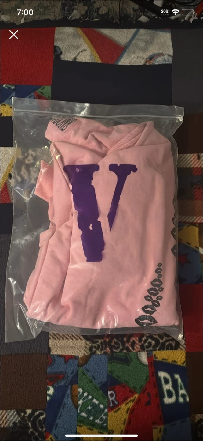 Vlone x Friends Pink Hoodie