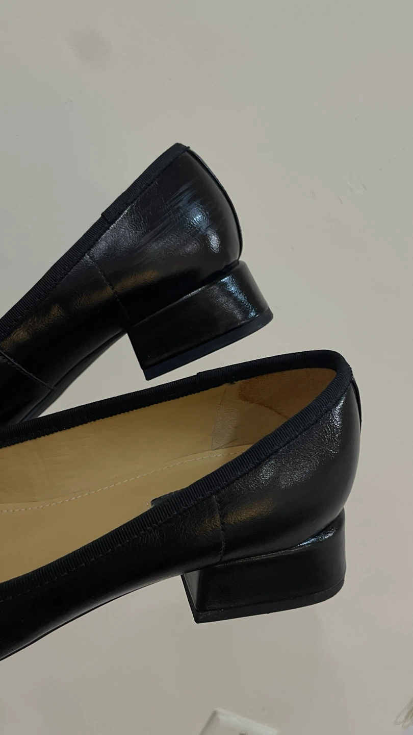 Nine West Black Leather Bow Heels - photo 5