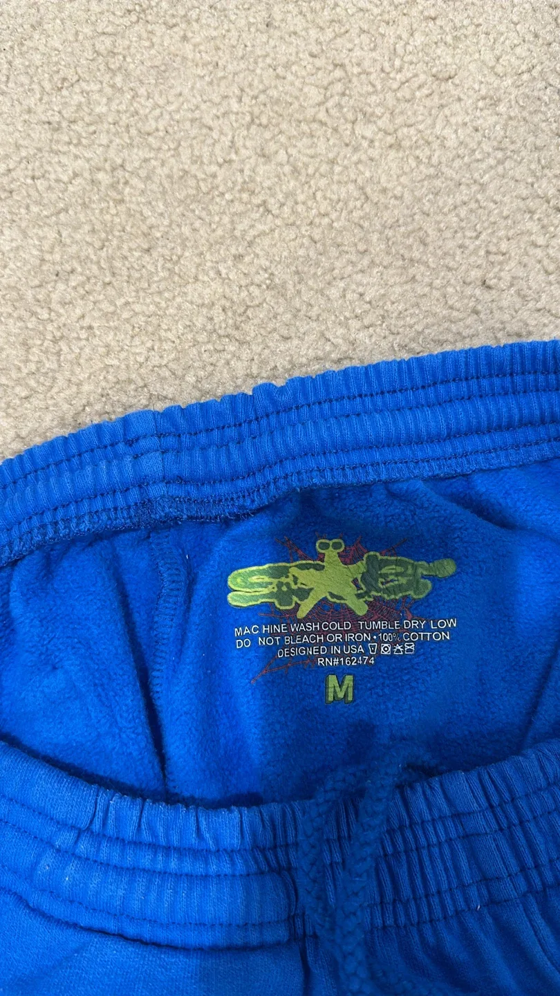 Sp5der Blue Sweatpants - photo 2