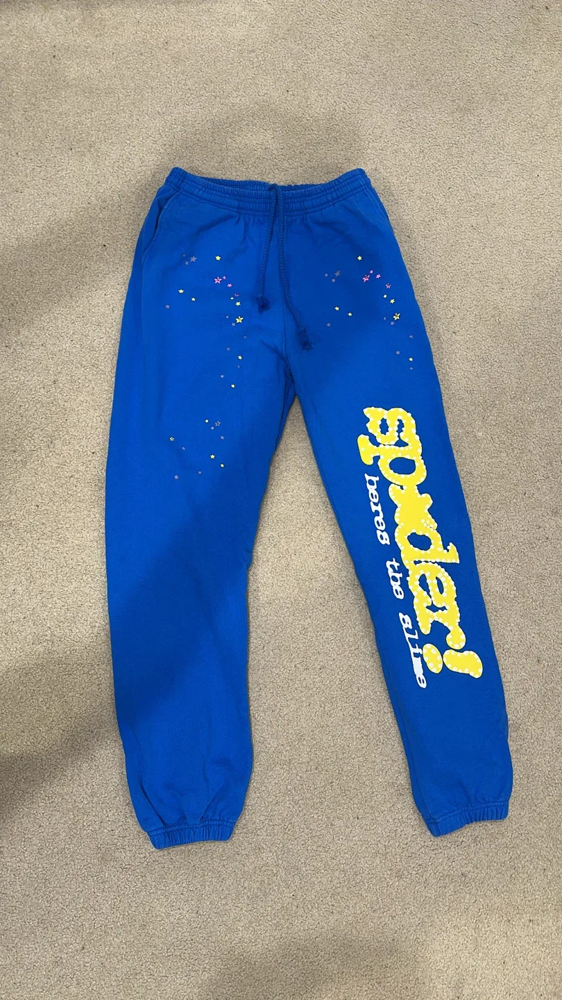 Sp5der Blue Sweatpants