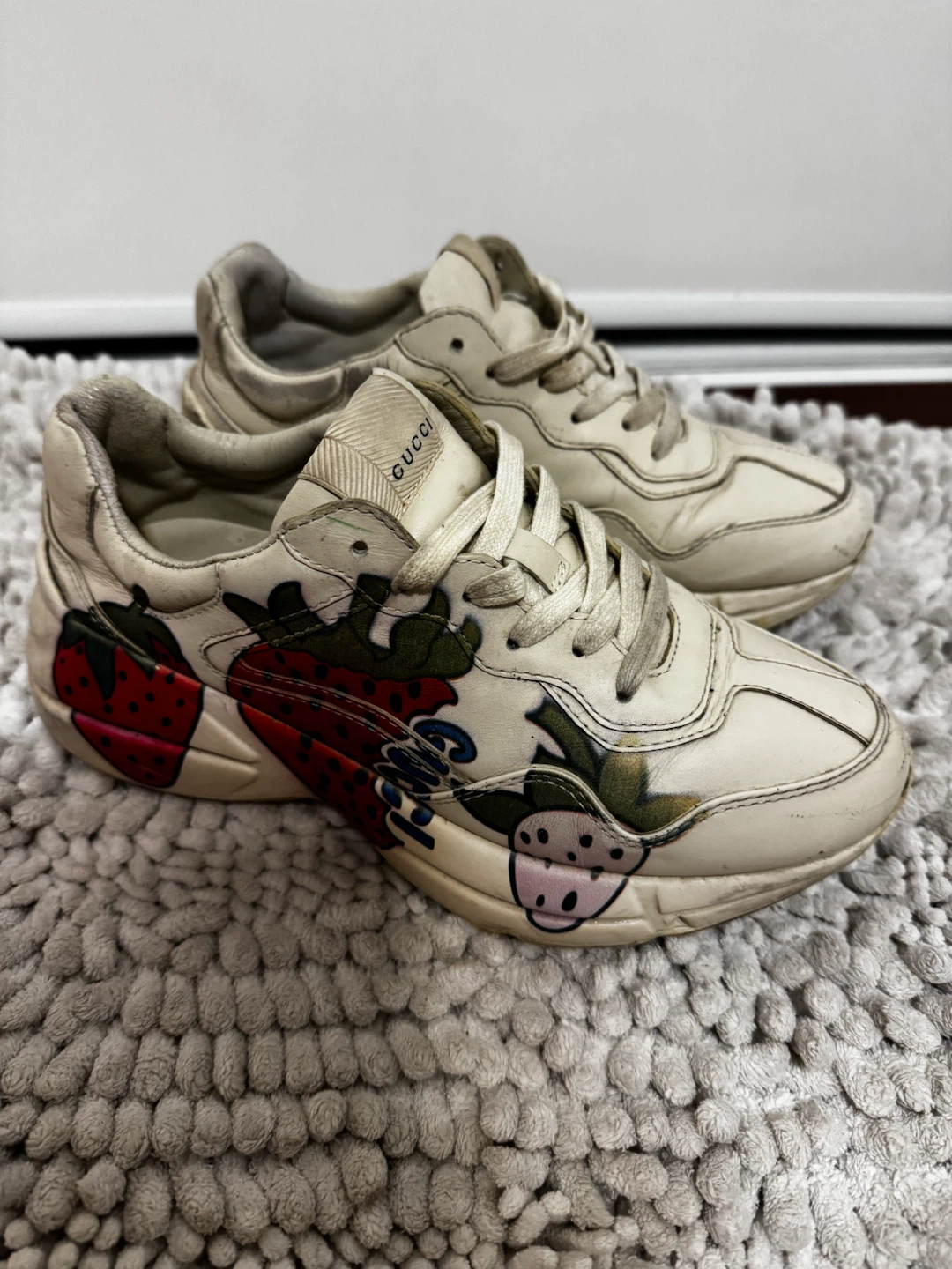 Gucci Strawberry Print Sneakers