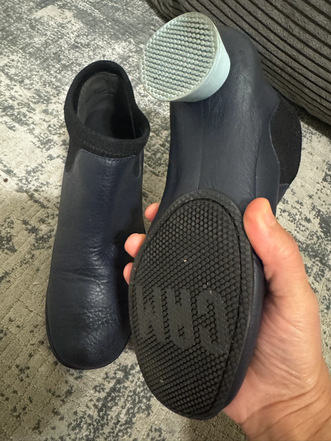 Camper navy leather ankle boots - photo 3