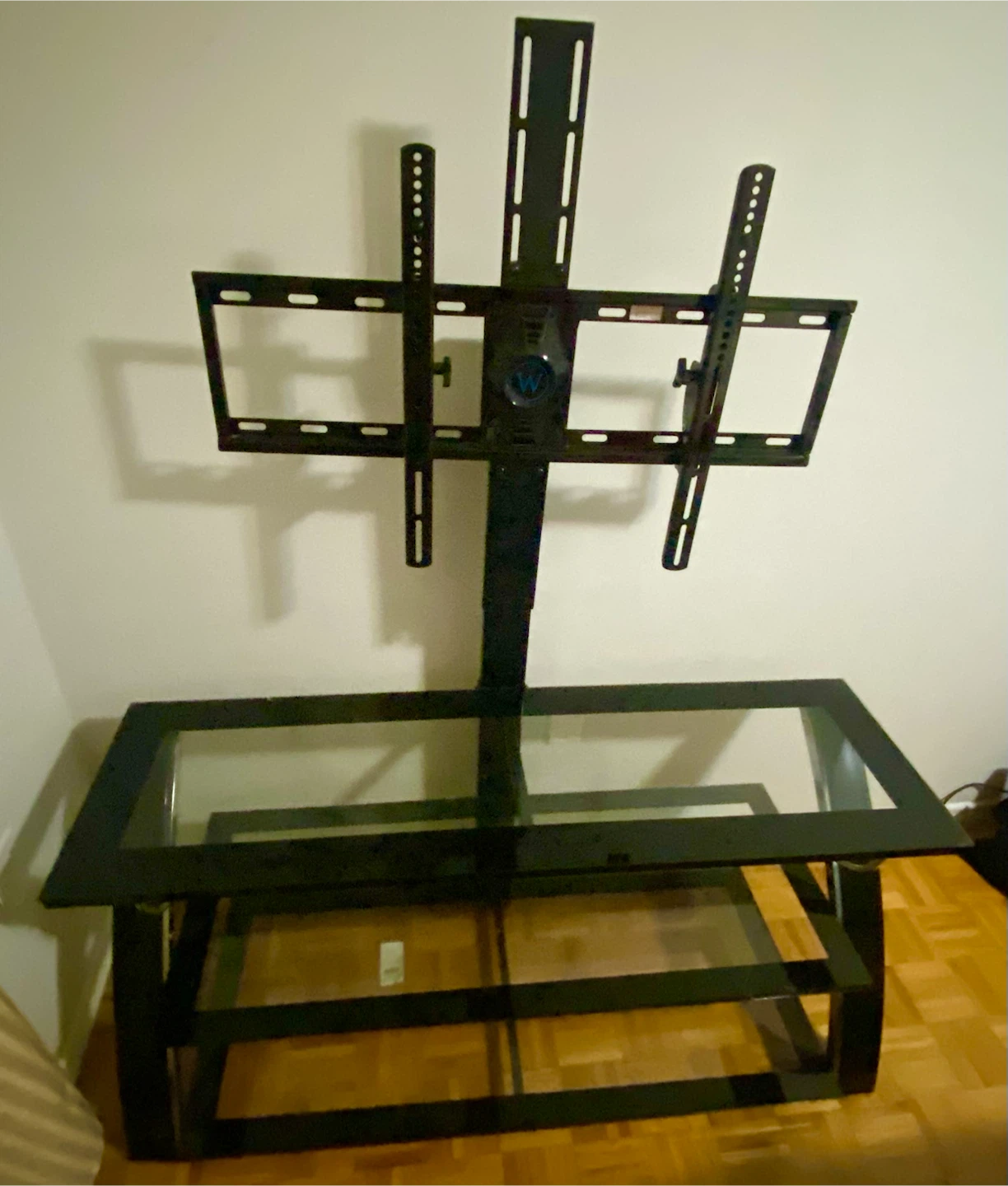 Glass TV Stand with Integrated Mount - photo 2