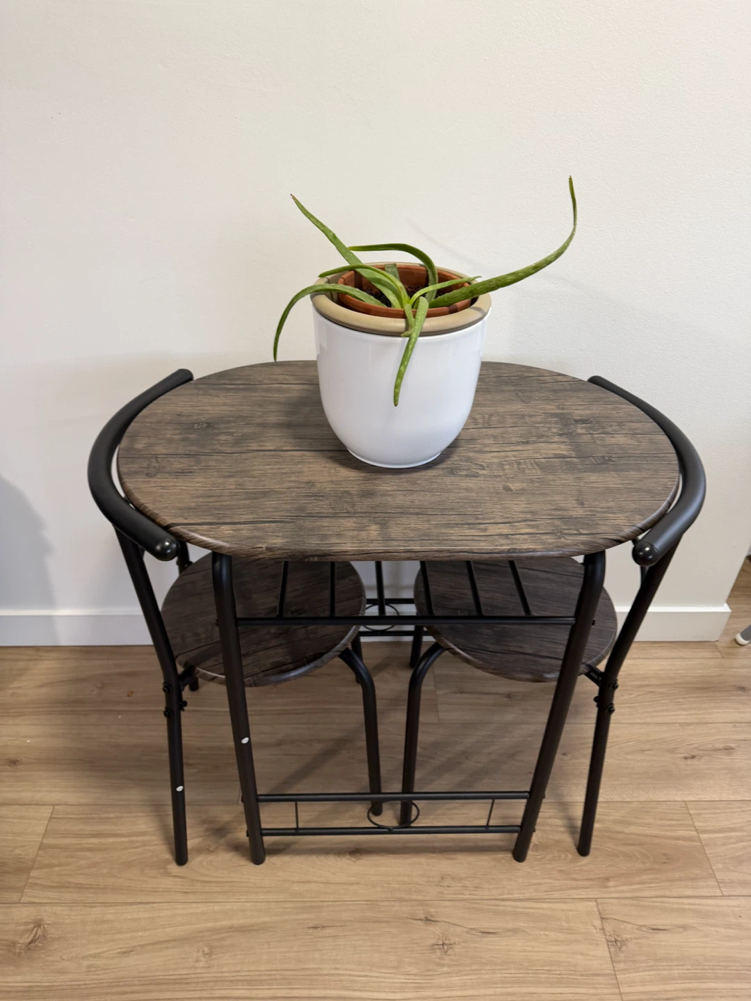 3-Piece Compact Bistro Table and Chair Set