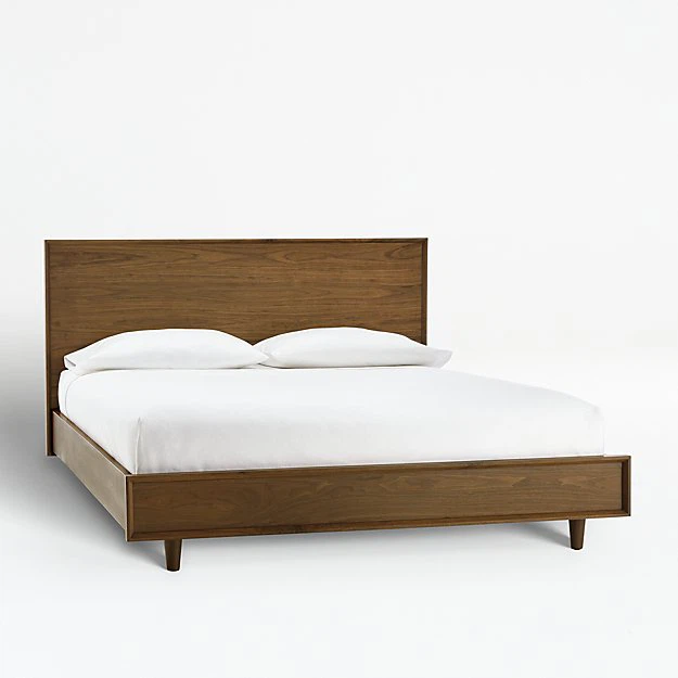 Crate & Barrel Mid-Century King Size Bed Frame