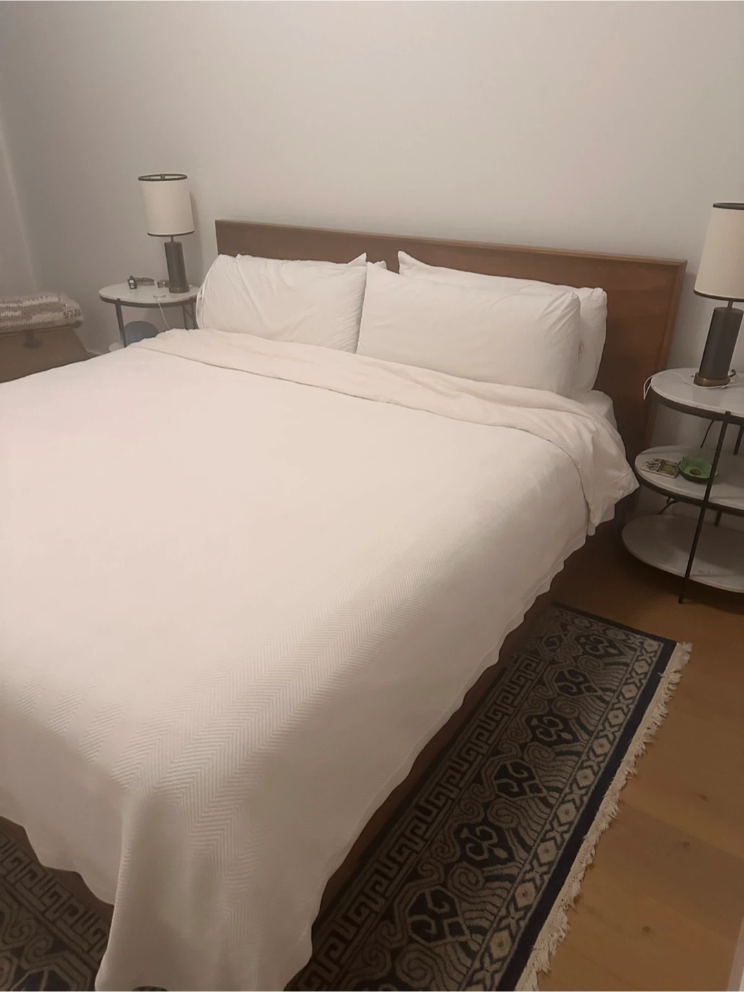 Crate & Barrel Mid-Century King Size Bed Frame - photo 5