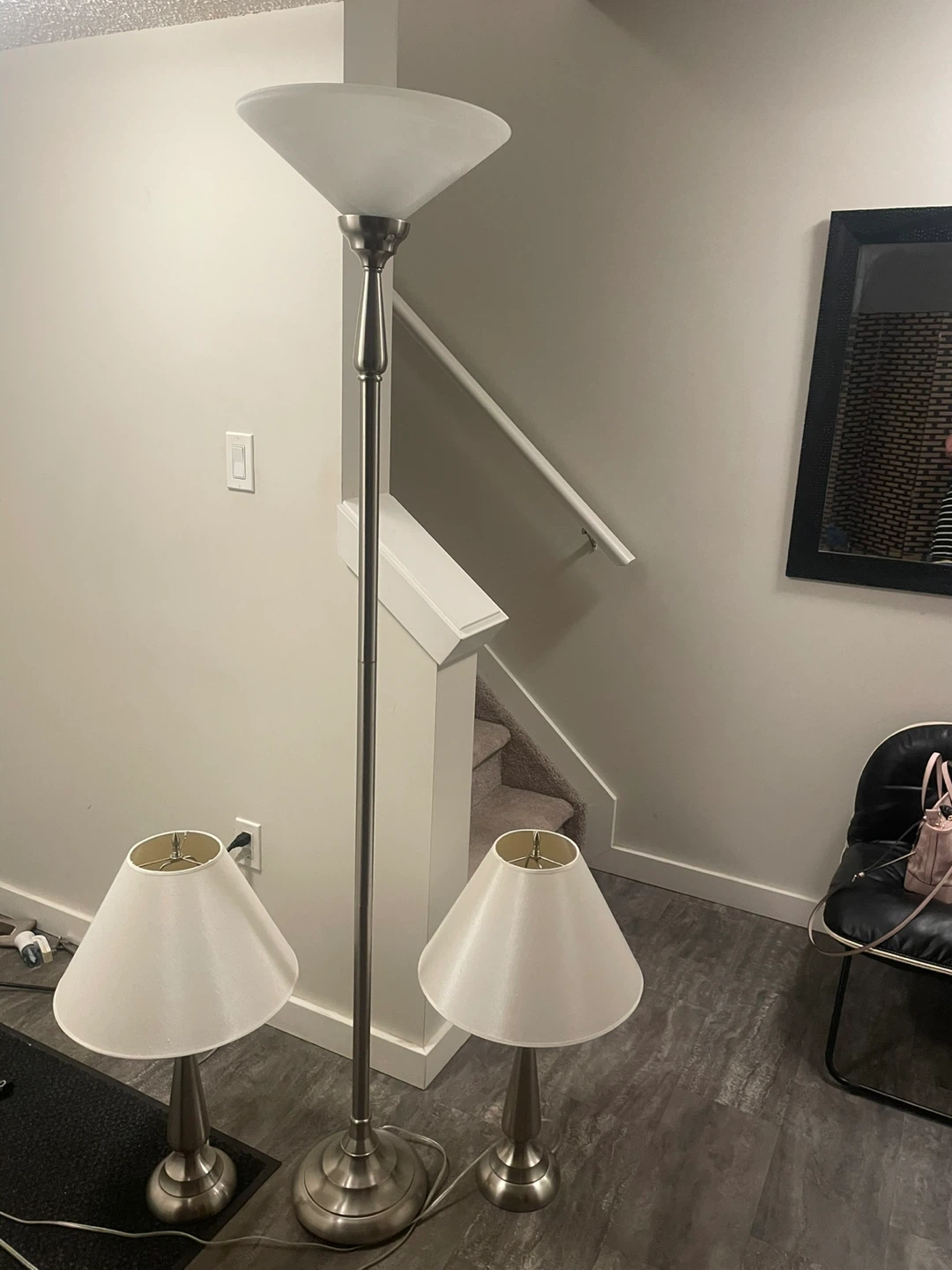 3-Piece Lamp Set with Floor and Table Lamps - photo 2